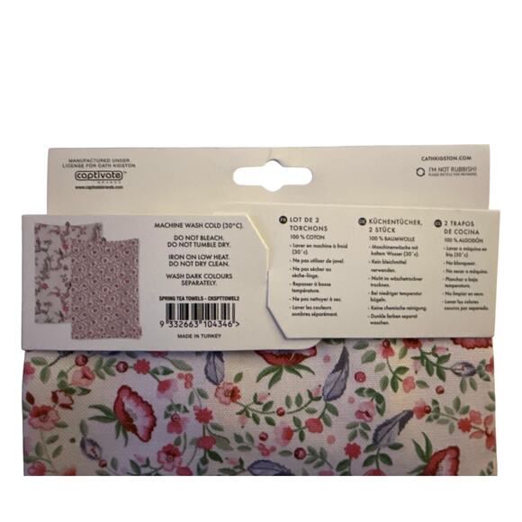 NEW 2 Sets CATH KIDSTON LONDON Spring Birds 2 pk Tea Towels - 4 Towels Total - Picture 6 of 6